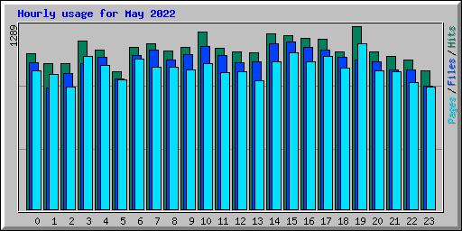 Hourly usage for May 2022